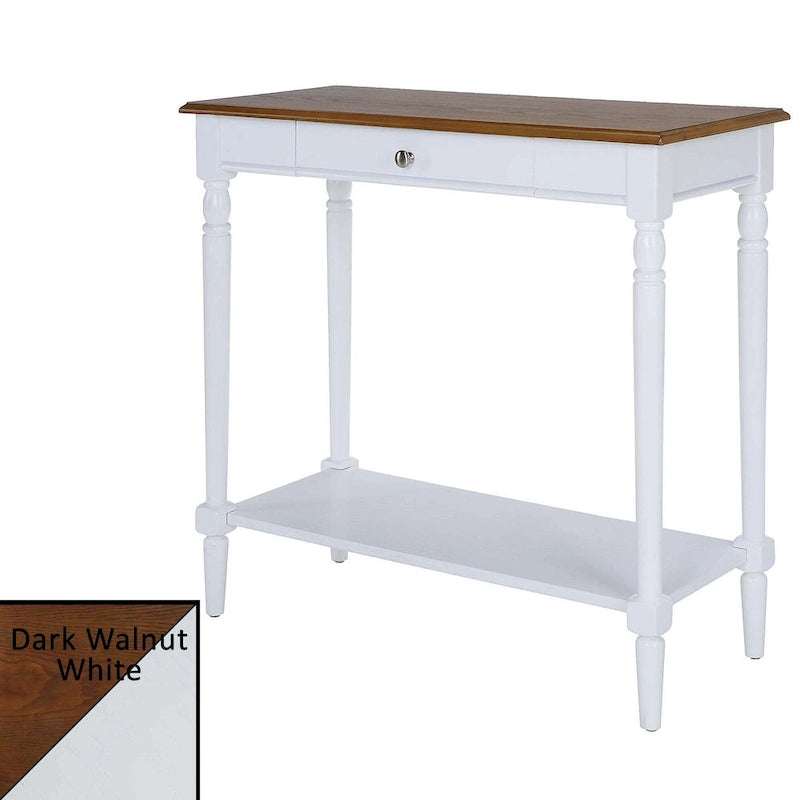 Convenience French Country 1 Drawer Hall Table with Shelf