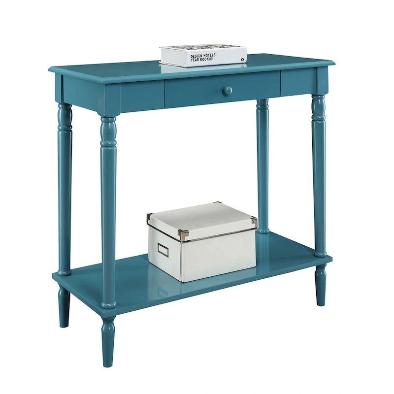 Convenience French Country 1 Drawer Hall Table with Shelf