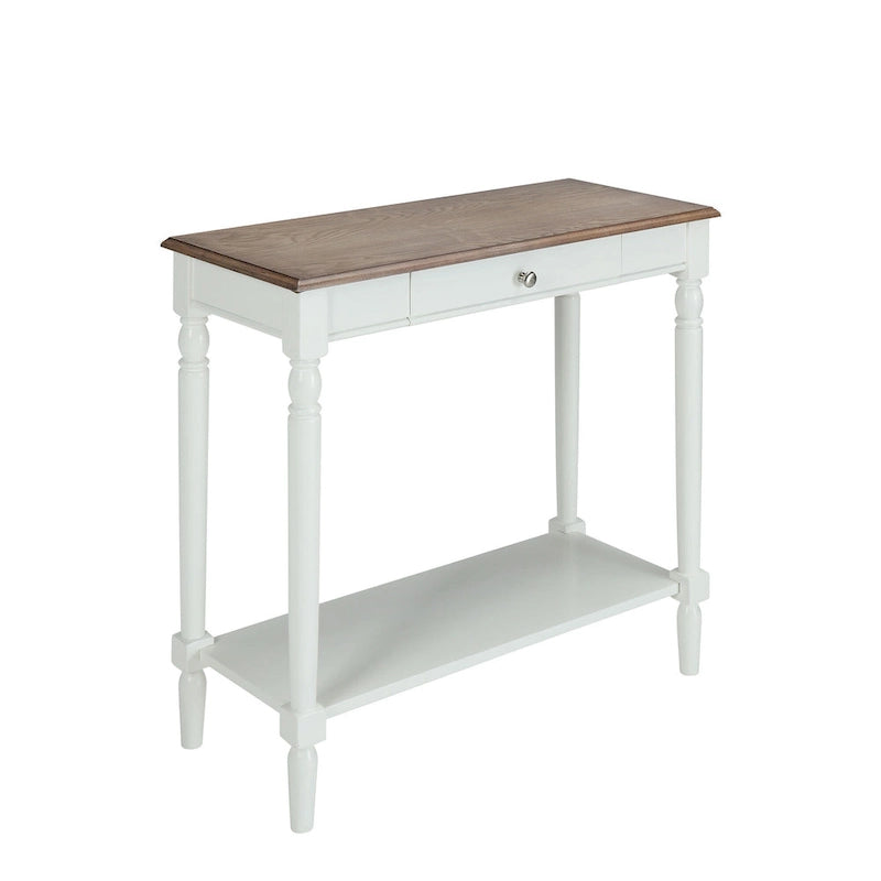 Convenience French Country 1 Drawer Hall Table with Shelf