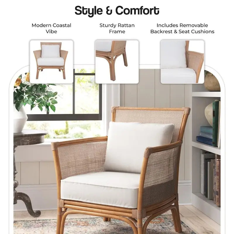 Rattan Accent Chair