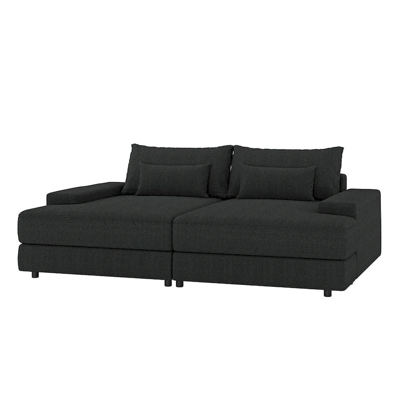 Oversize 57 Deep Square Arm Sofa