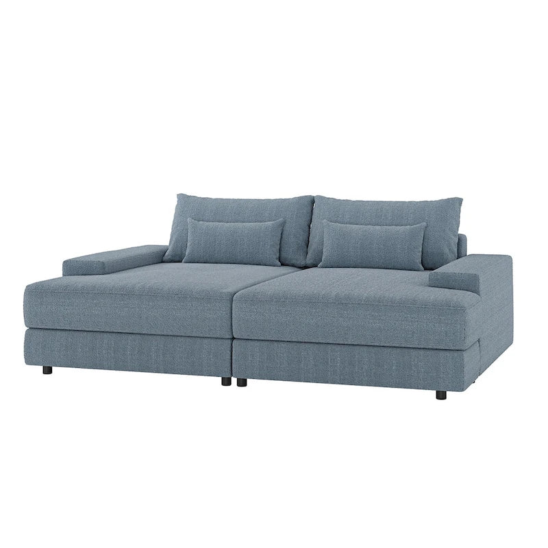 Oversize 57 Deep Square Arm Sofa