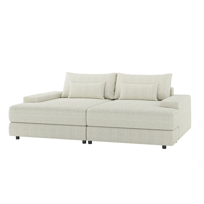 Oversize 57 Deep Square Arm Sofa