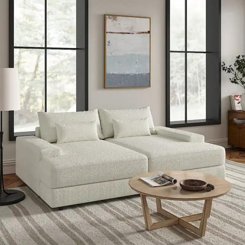 Oversize 57 Deep Square Arm Sofa