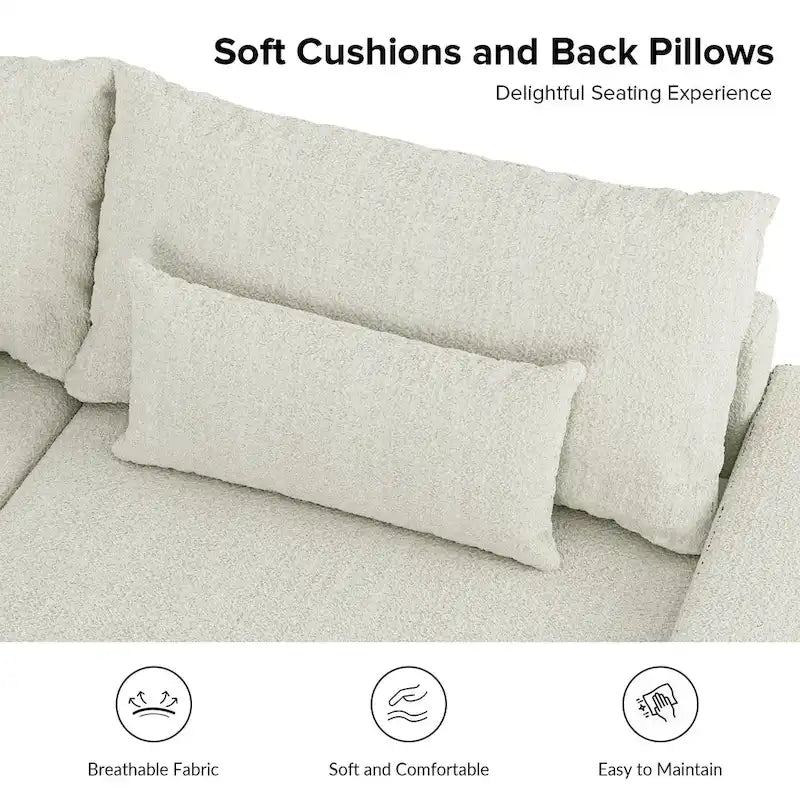 Oversize 57 Deep Square Arm Sofa