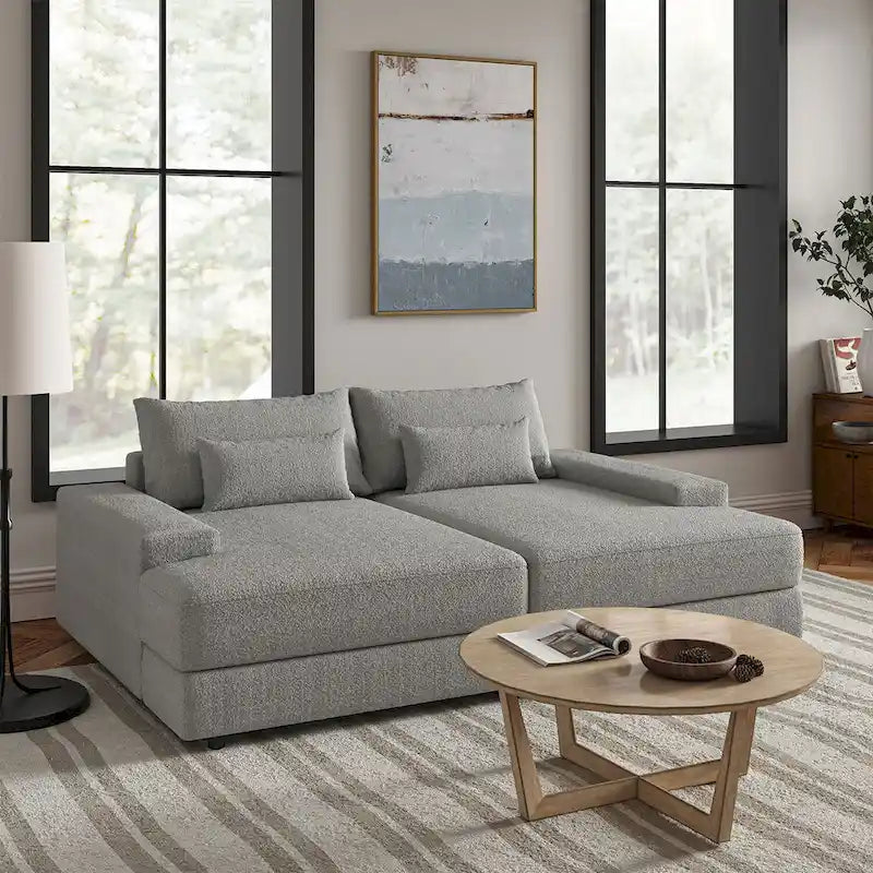 Oversize 57 Deep Square Arm Sofa