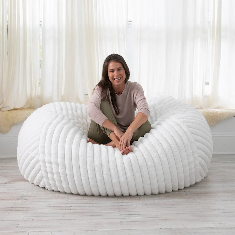 6 Foot Bean Bag, Loveseat, Sofa & Lounger - Mondo Fur