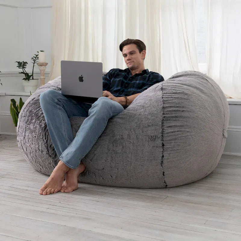 6 Foot Bean Bag, Loveseat, Sofa & Lounger - Mondo Fur