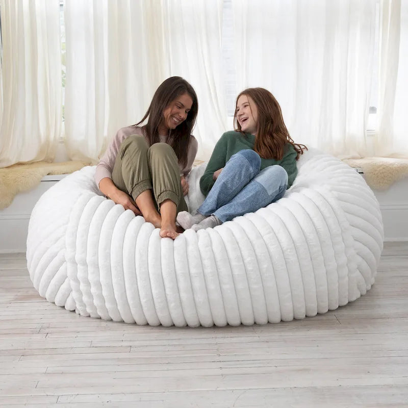 6 Foot Bean Bag, Loveseat, Sofa & Lounger - Mondo Fur