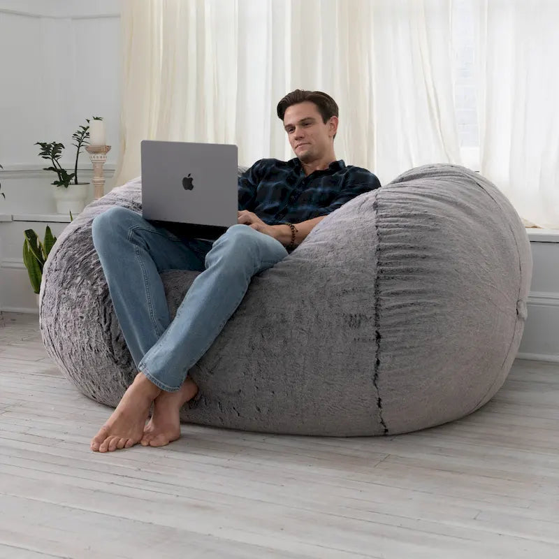 6 Foot Bean Bag, Loveseat, Sofa & Lounger - Mondo Fur
