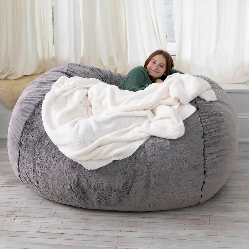 6 Foot Bean Bag, Loveseat, Sofa & Lounger - Mondo Fur