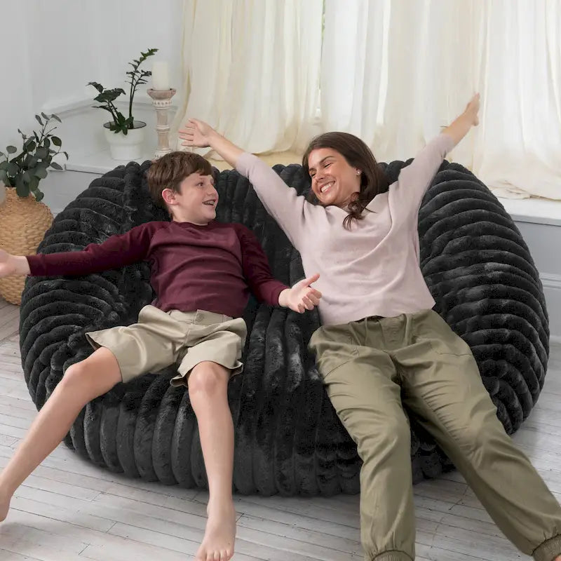 6 Foot Bean Bag, Loveseat, Sofa & Lounger - Mondo Fur
