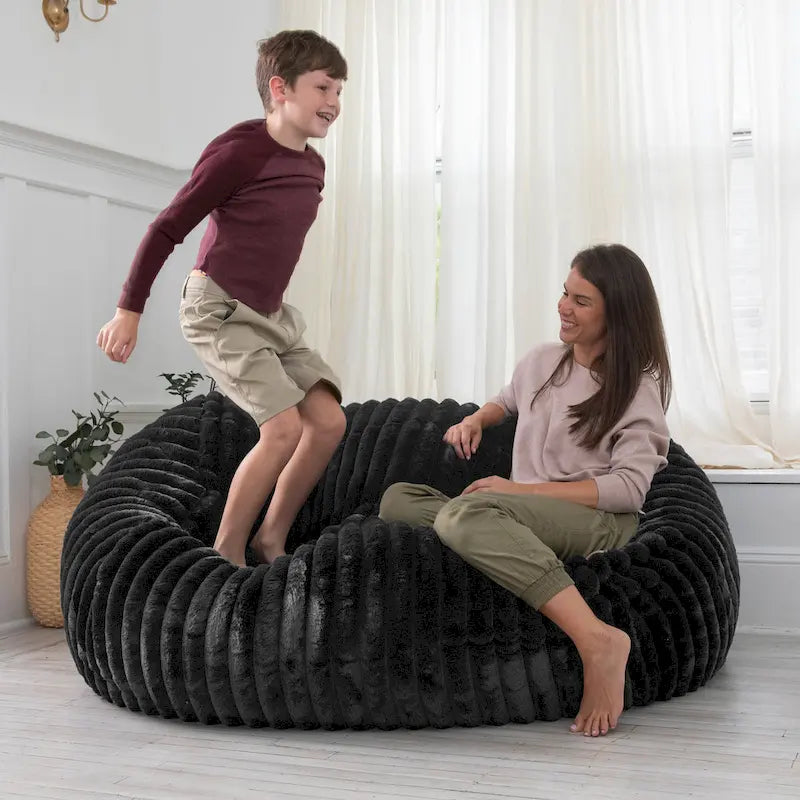 6 Foot Bean Bag, Loveseat, Sofa & Lounger - Mondo Fur