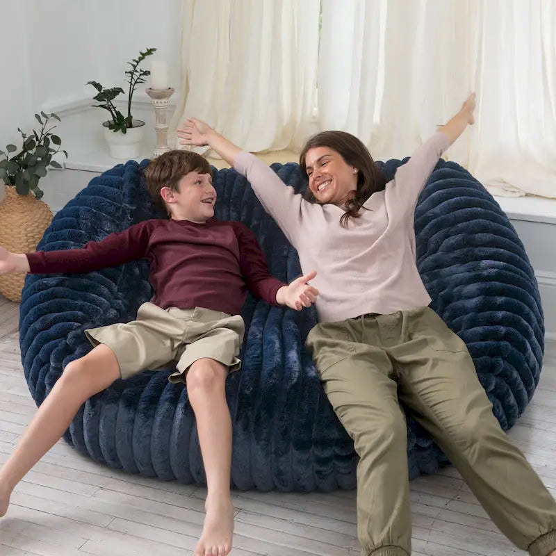 6 Foot Bean Bag, Loveseat, Sofa & Lounger - Mondo Fur