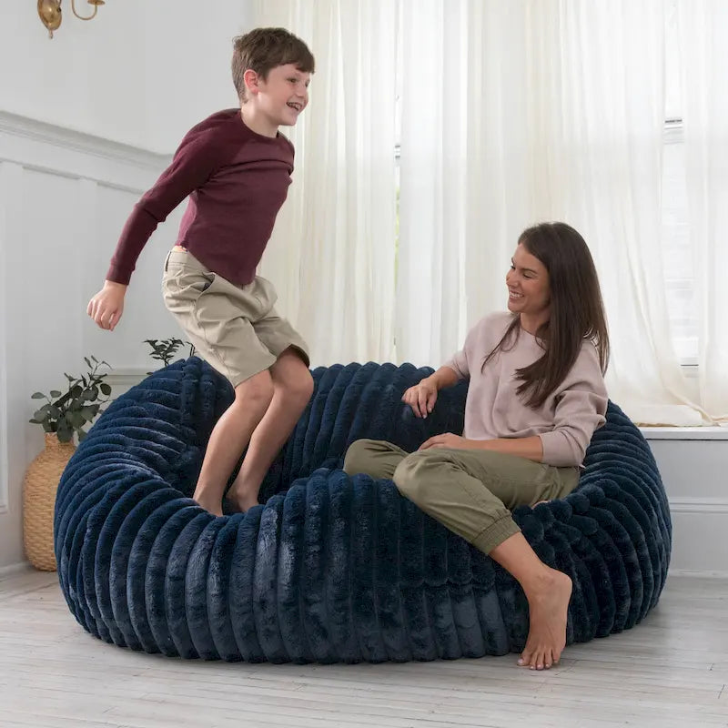 6 Foot Bean Bag, Loveseat, Sofa & Lounger - Mondo Fur