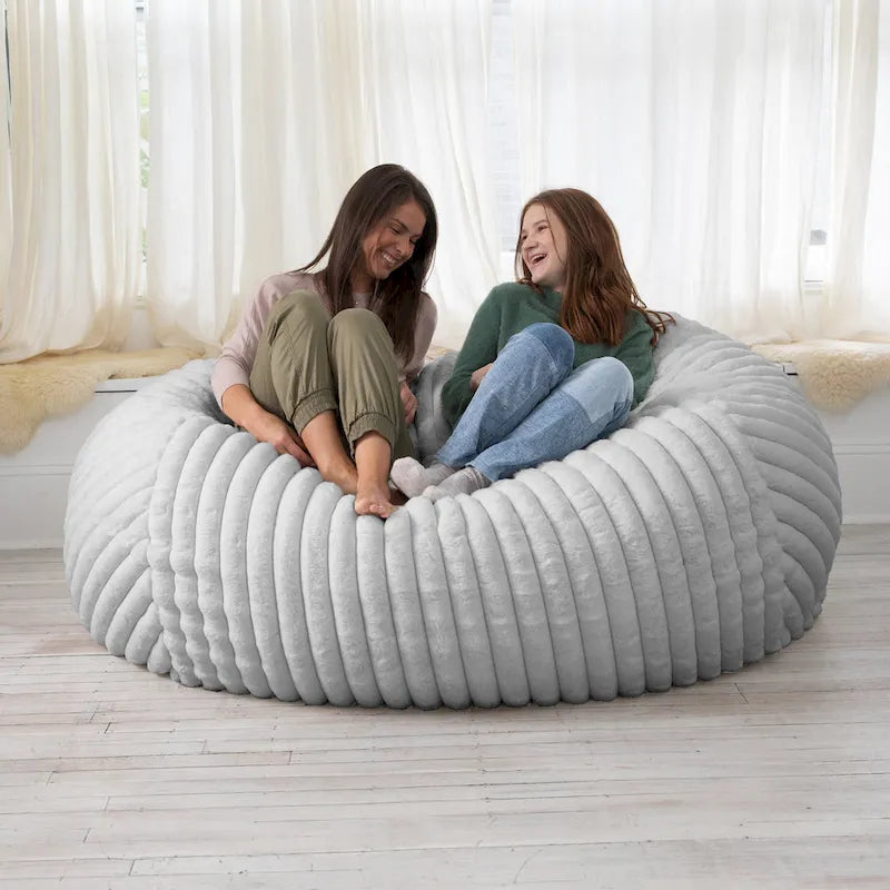 6 Foot Bean Bag, Loveseat, Sofa & Lounger - Mondo Fur