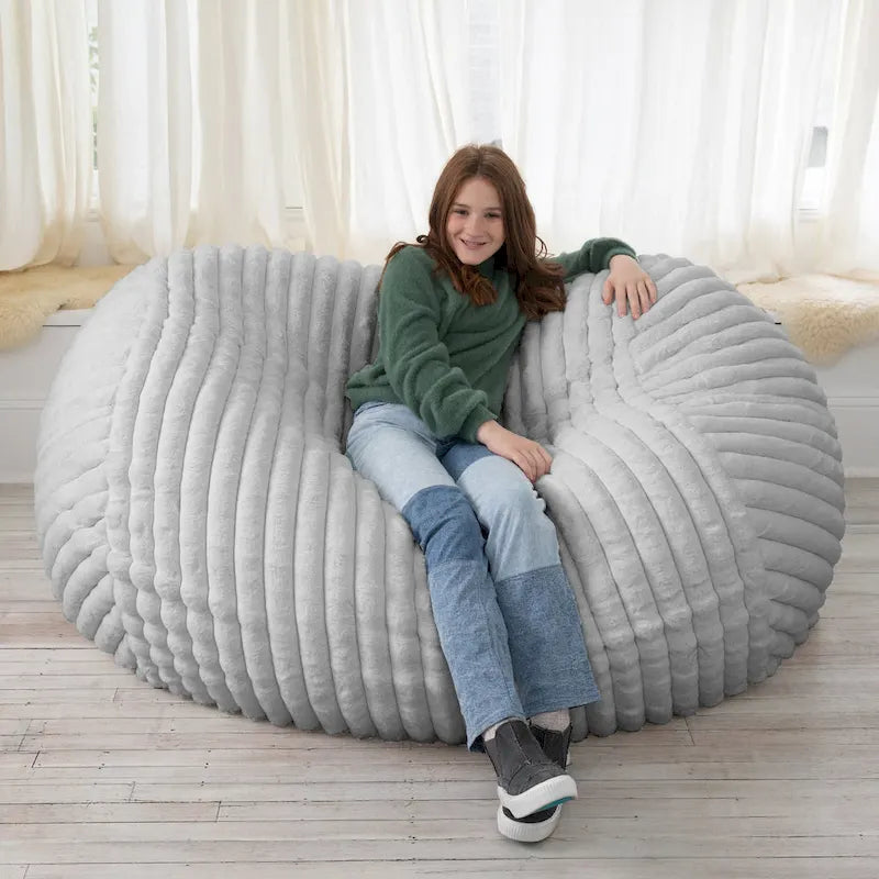 6 Foot Bean Bag, Loveseat, Sofa & Lounger - Mondo Fur