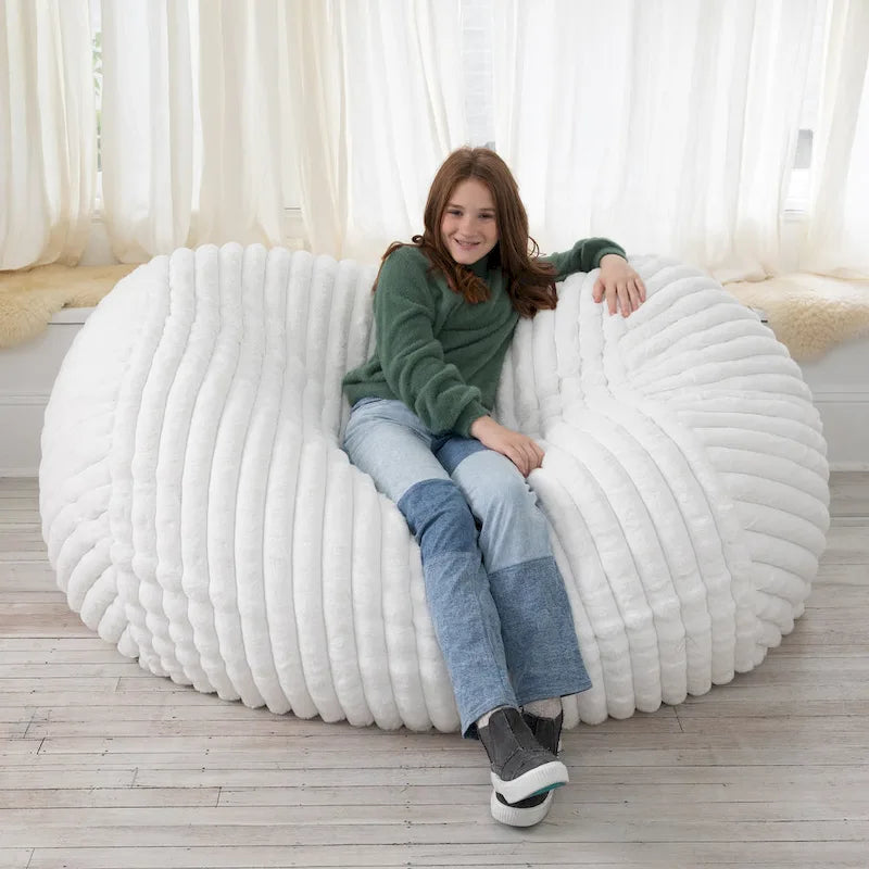 6 Foot Bean Bag, Loveseat, Sofa & Lounger - Mondo Fur