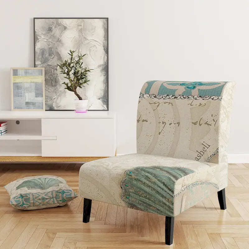 Starfish and Blue Shell II Decorative Chair