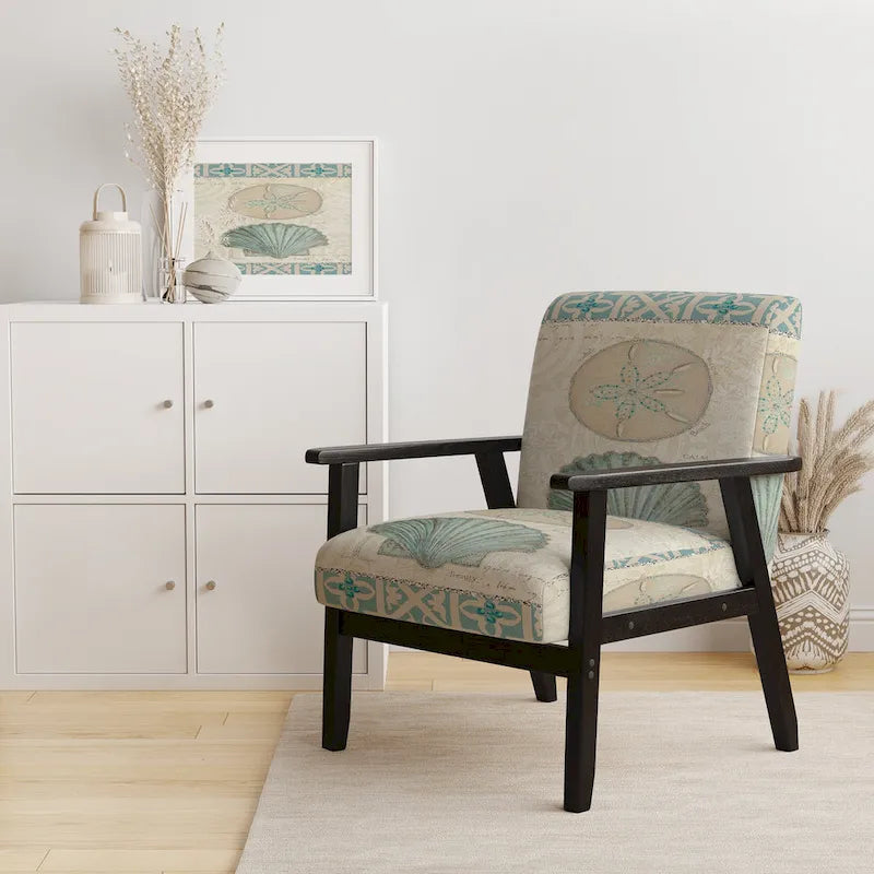 Starfish and Blue Shell II Decorative Chair