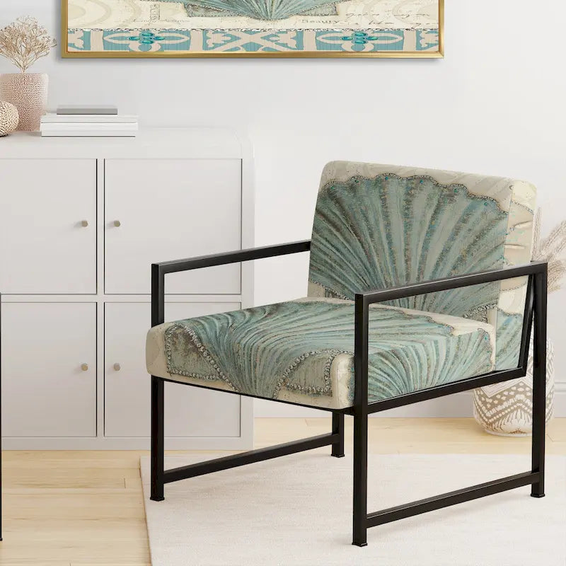 Starfish and Blue Shell II Decorative Chair