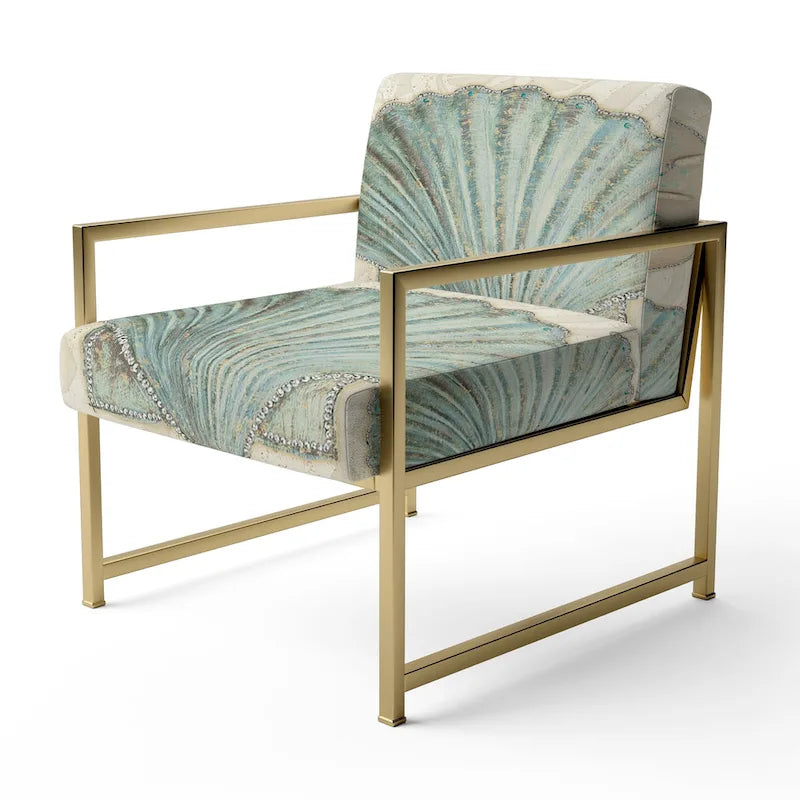 Starfish and Blue Shell II Decorative Chair