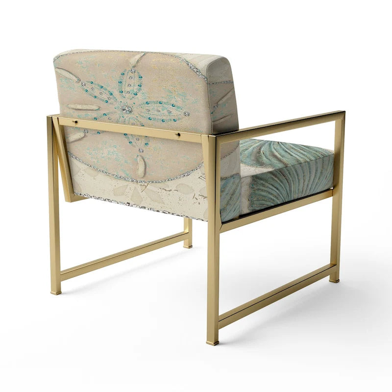Starfish and Blue Shell II Decorative Chair