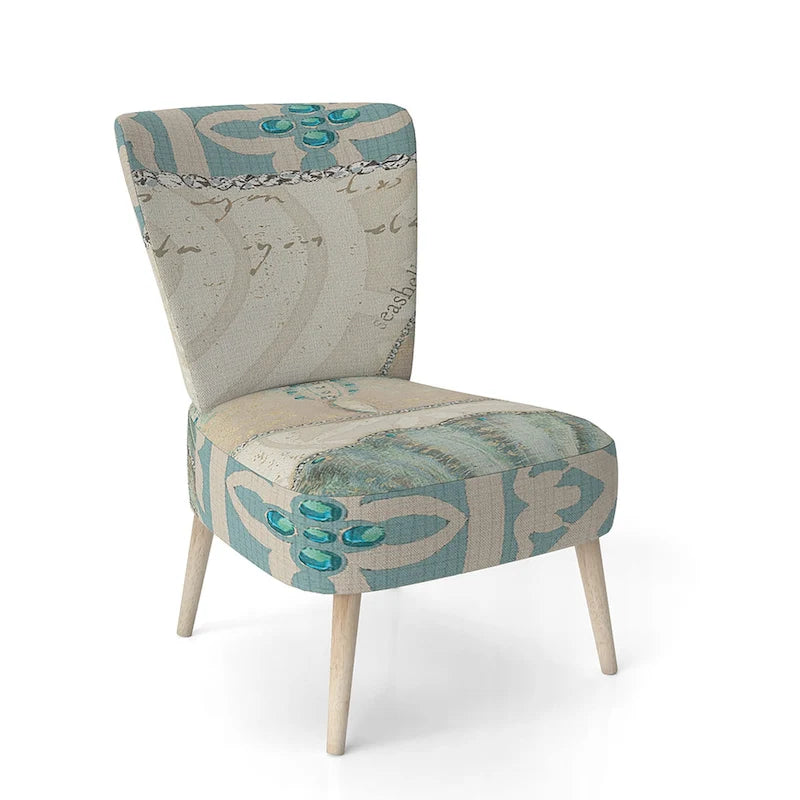 Starfish and Blue Shell II Decorative Chair