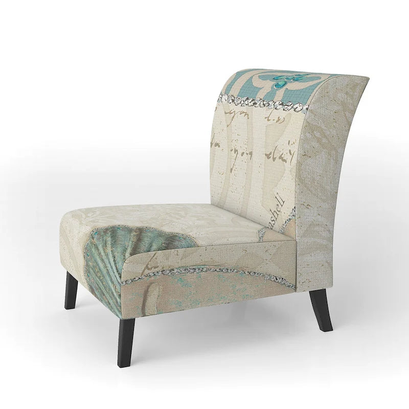 Starfish and Blue Shell II Decorative Chair