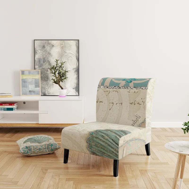 Starfish and Blue Shell II Decorative Chair