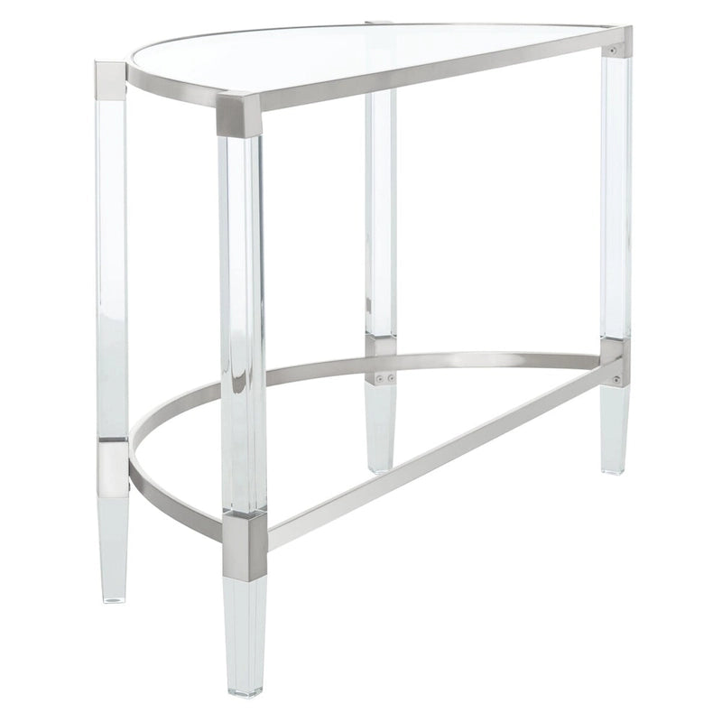 Acrylic Console Table - 47.2 W x 17.7 L x 28.7 H - 47Wx18Dx29H
